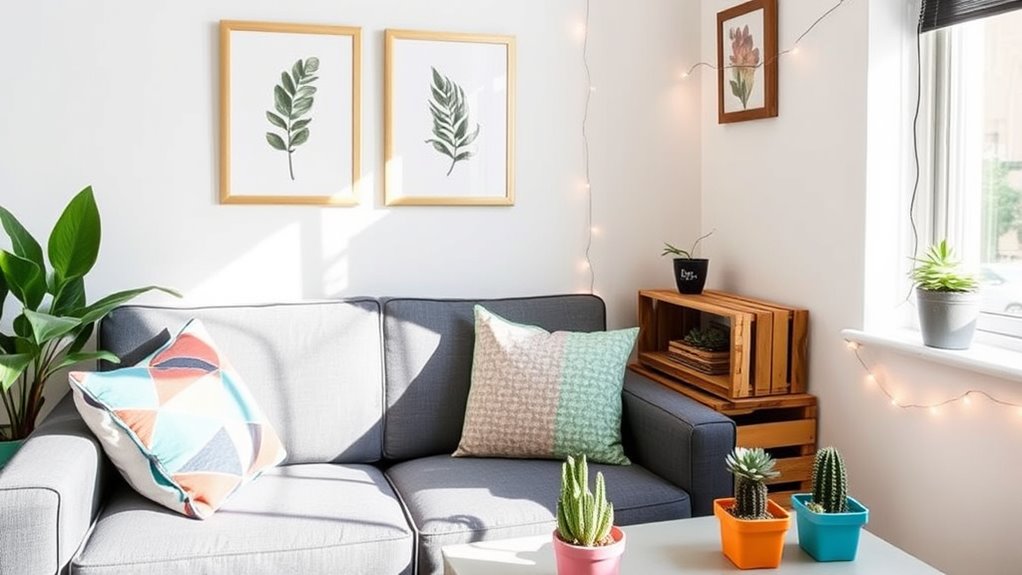 affordable small space decor