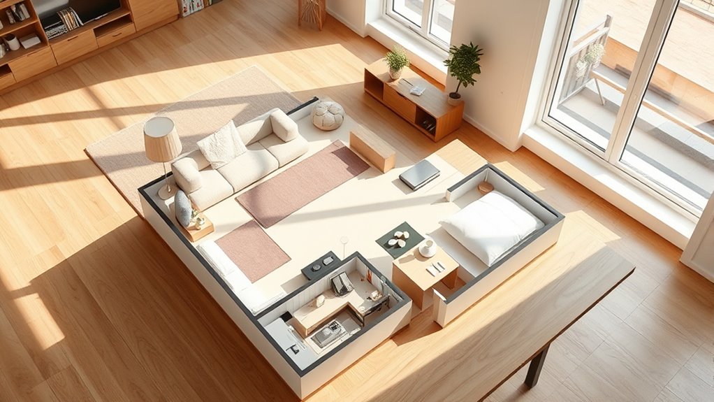 assess space light and flow