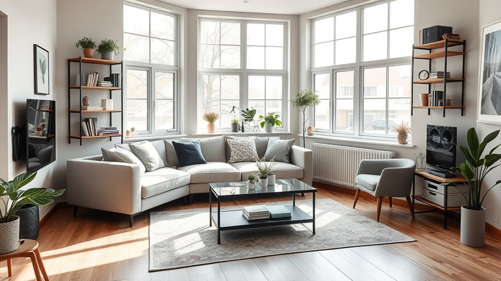 avoid clutter and dark colors