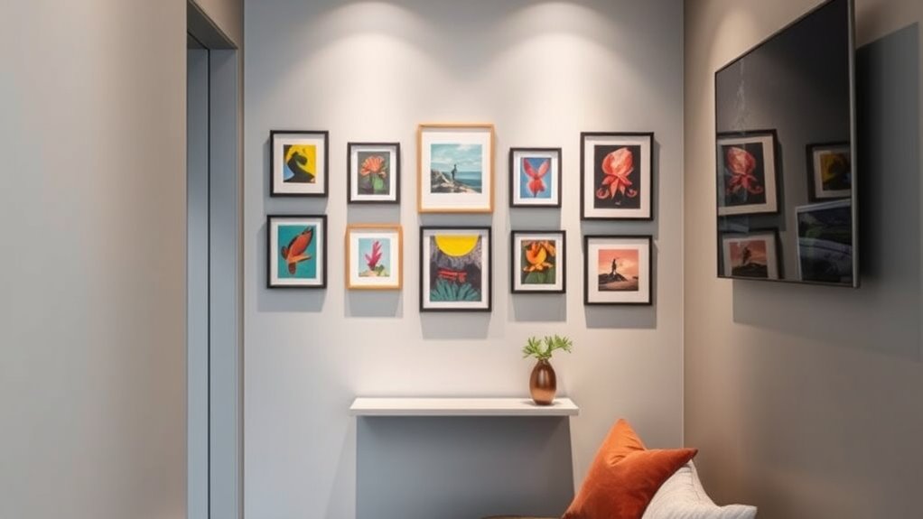 balanced personal art display