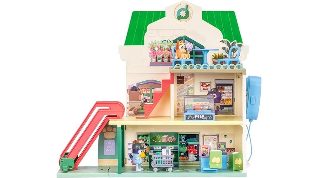 bluey and bingo shopping playset