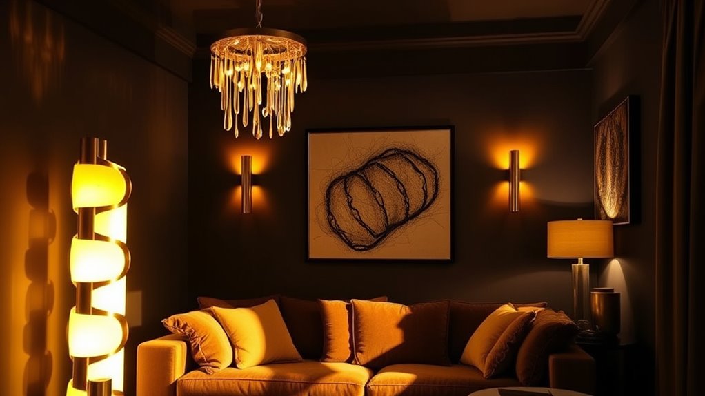 bold lighting focal accents