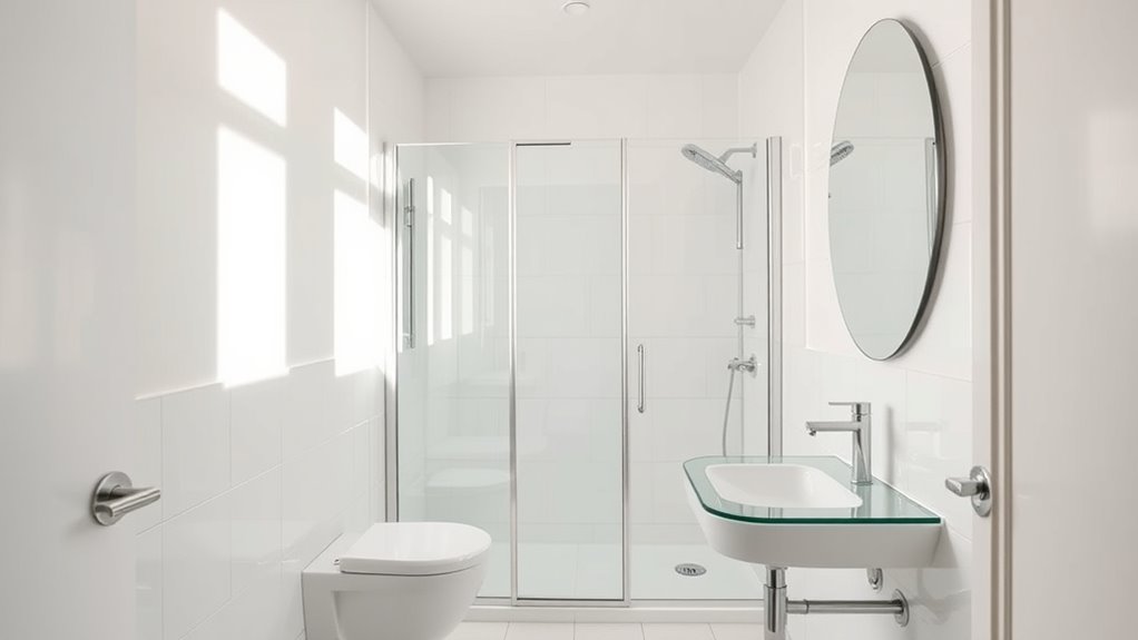 bright reflective airy space