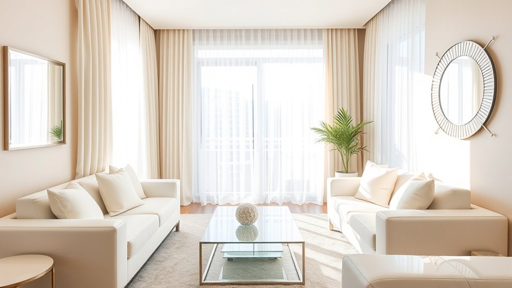 bright reflective decor choices