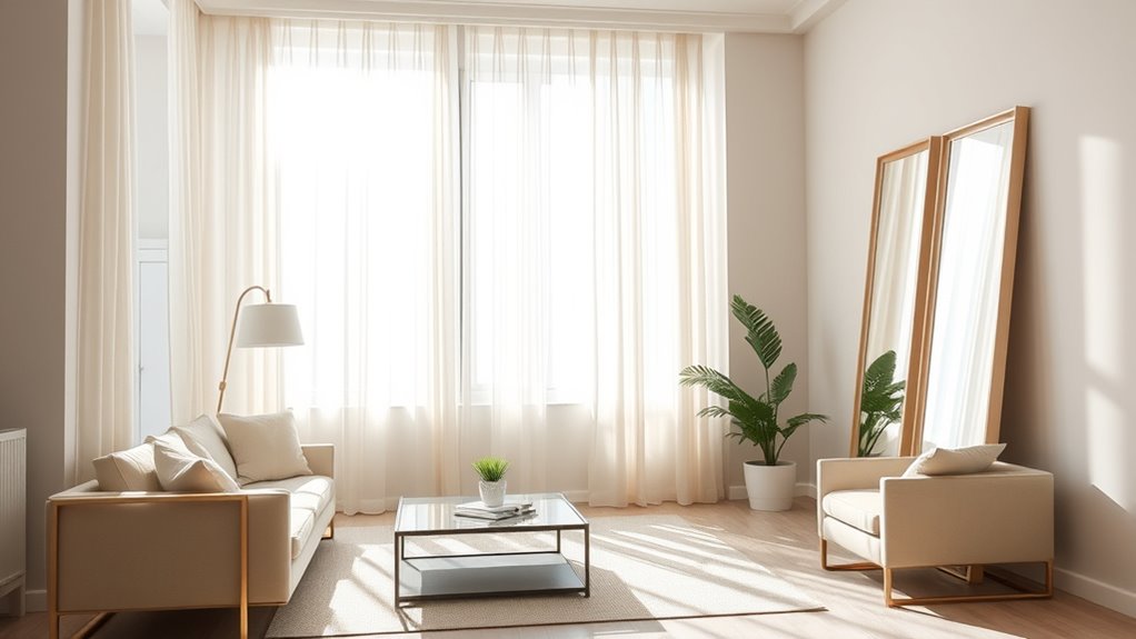 bright reflective spacious design