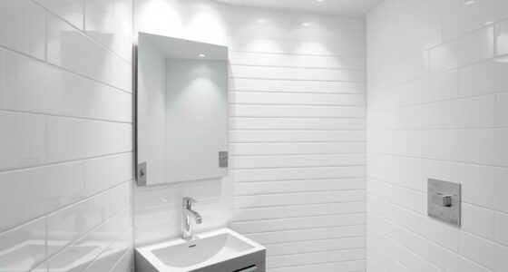 brighten windowless bathrooms effectively
