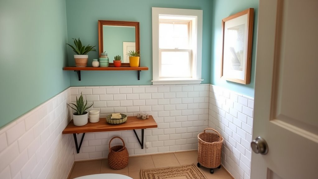 budget friendly small bathroom decor
