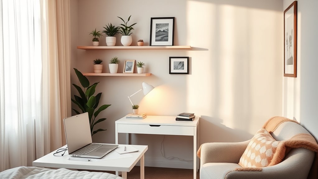 comfortable focused workspace design