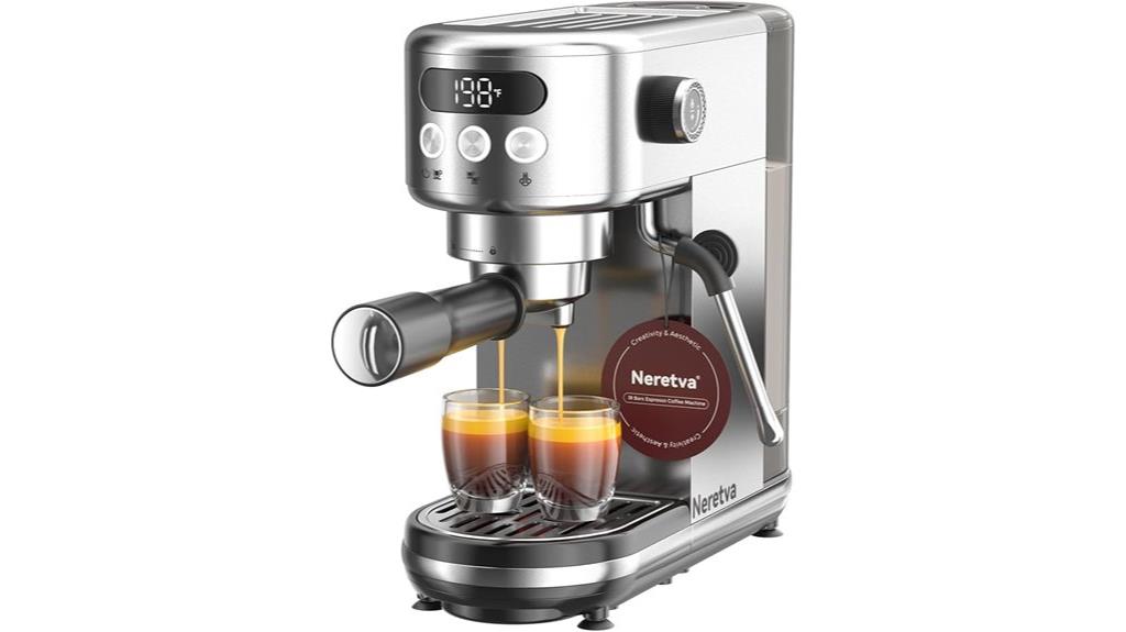 compact stainless steel espresso
