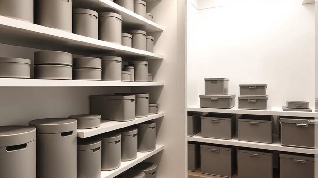 consistent container size and style