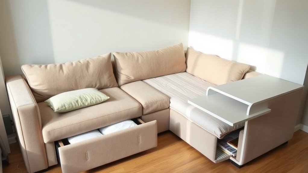 convertible with built in storage