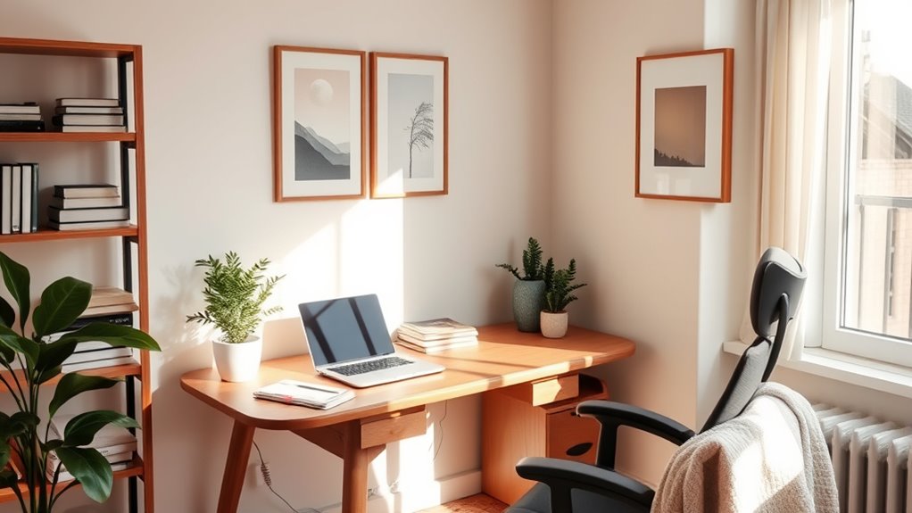 corner home office setup