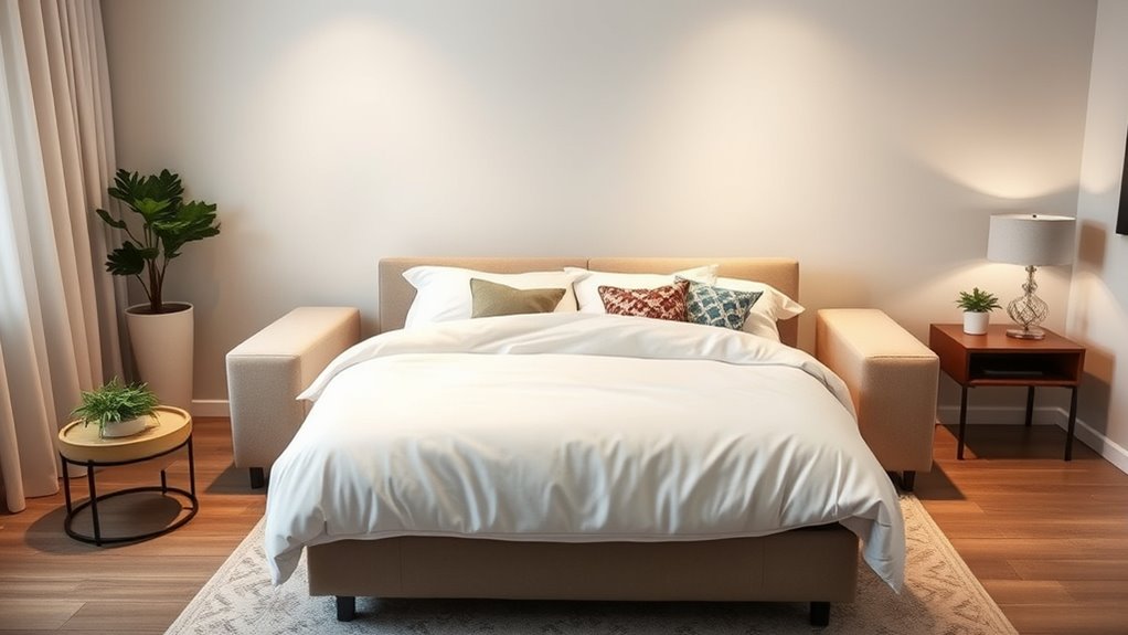 cozy functional guest space