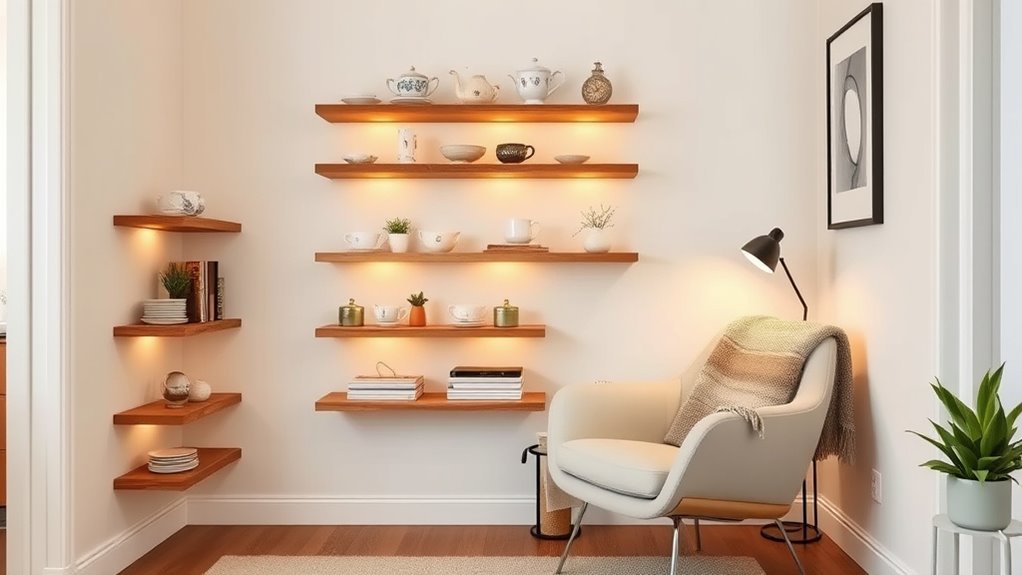 create balanced clutter free focal points