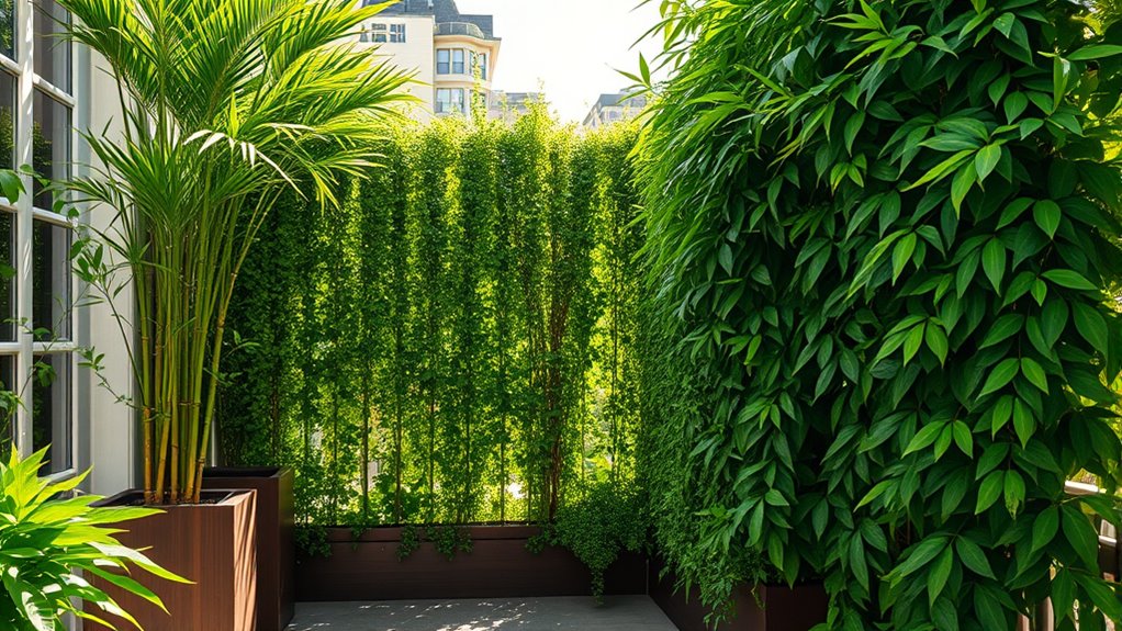 create lush natural privacy barrier
