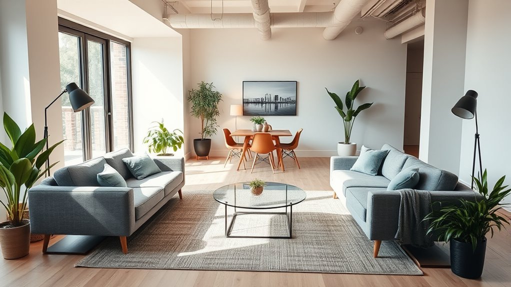 create seamless space flow