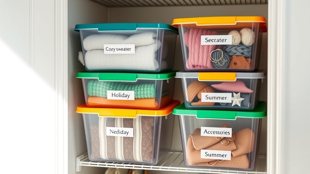 durable clear labeled storage