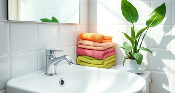 efficient small bathroom cleaning