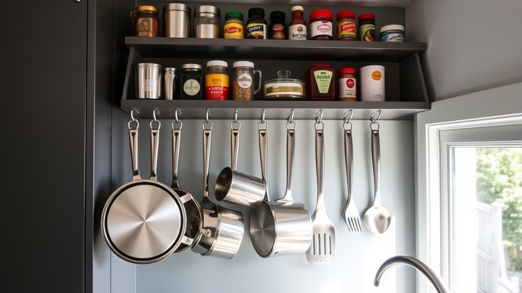 efficient wall mounted storage