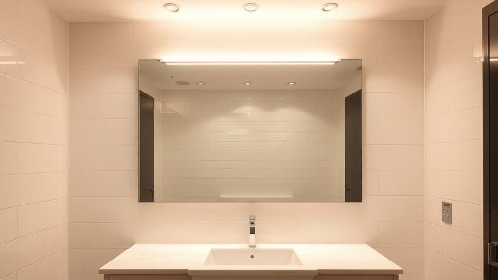 evenly distributed bright lighting