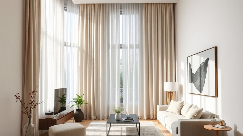 hang curtains higher and wider