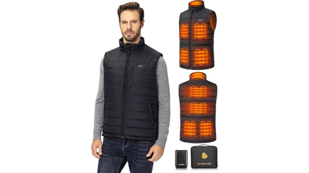 heated men s vest included