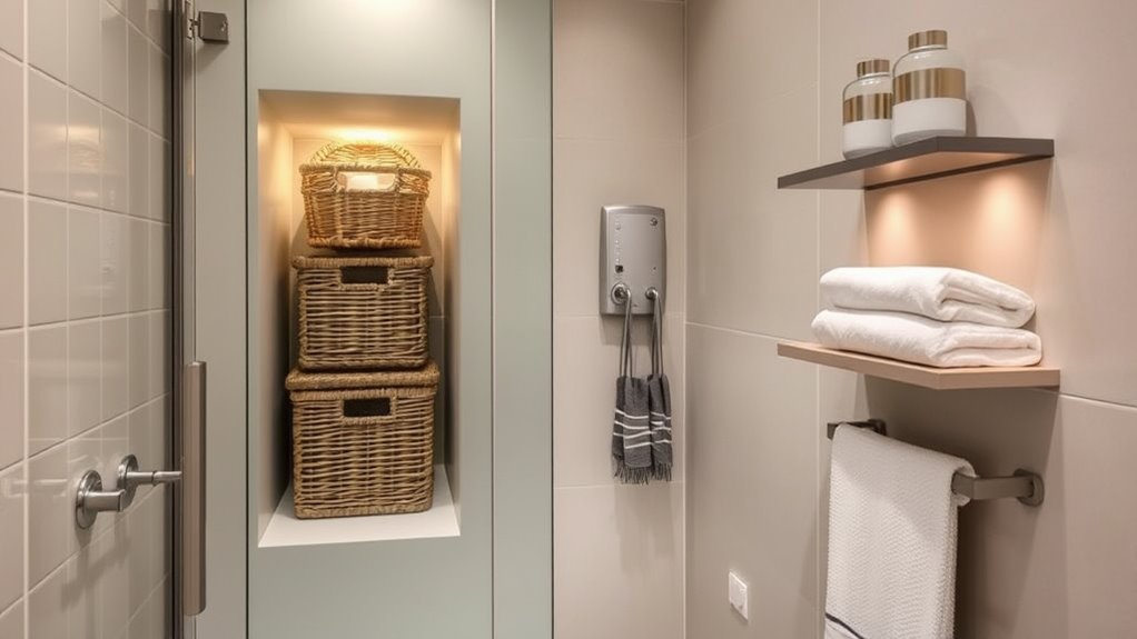 hidden bathroom storage solutions
