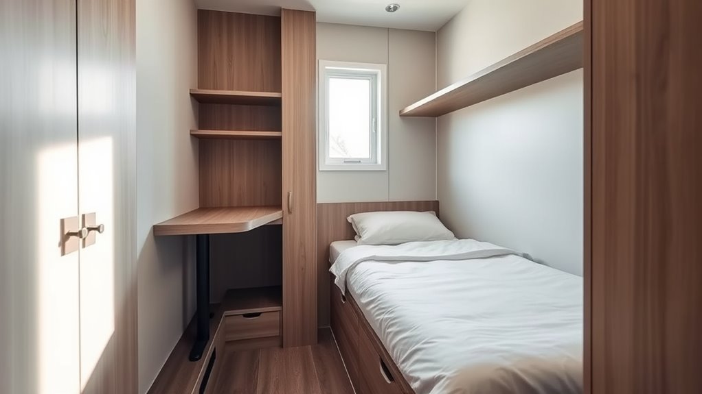 hidden bedroom storage solutions