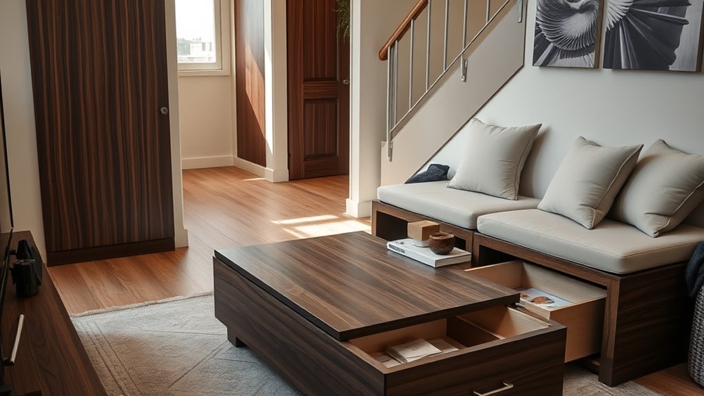 hidden storage solutions for small apartments