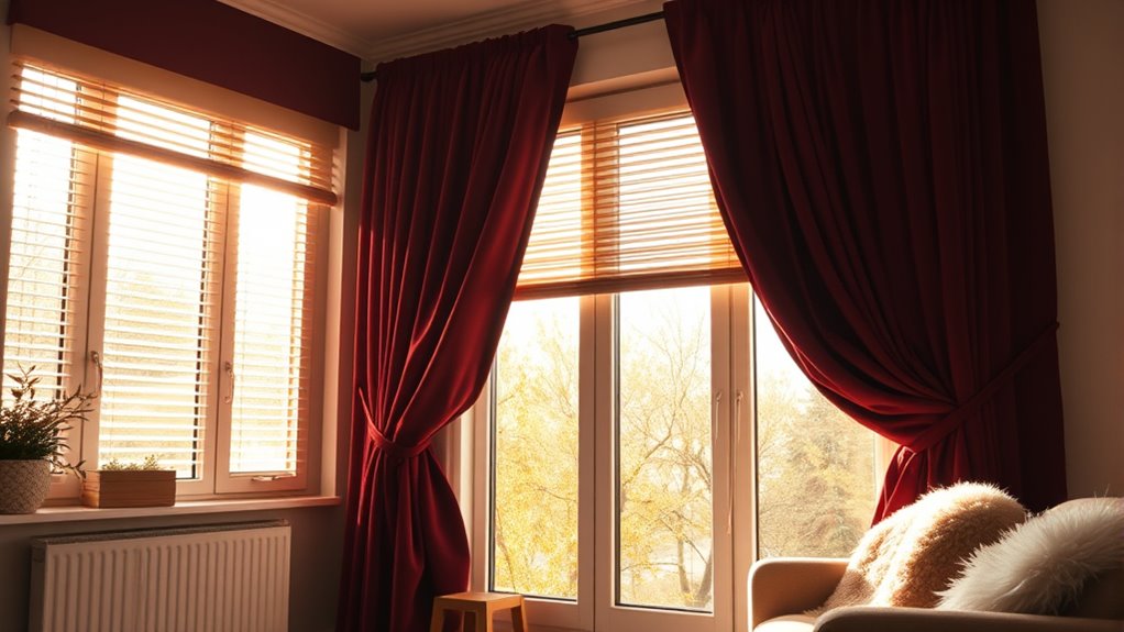 insulate windows with curtains
