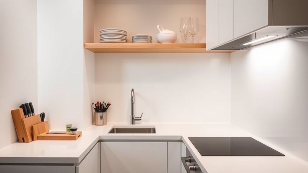 keep counters clear daily