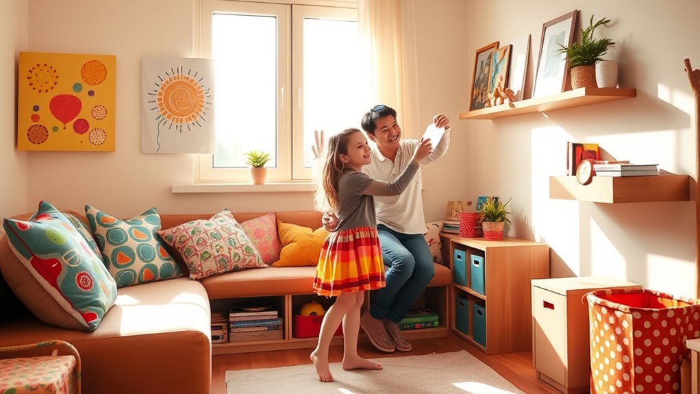 kids decorate and organize