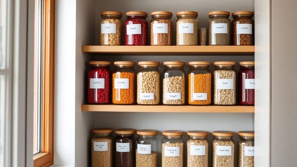 label and organize jars
