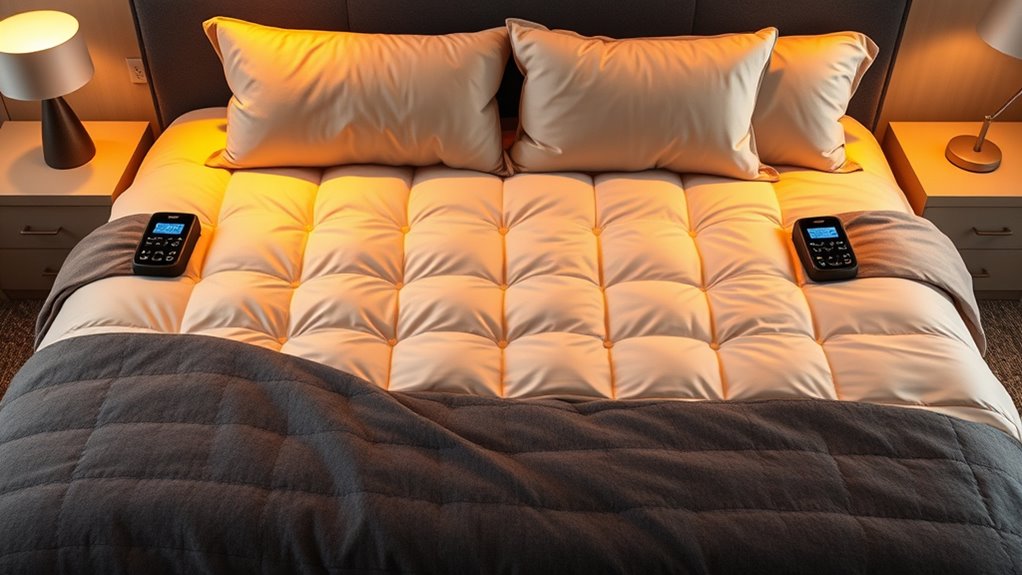 large dual control electric blankets