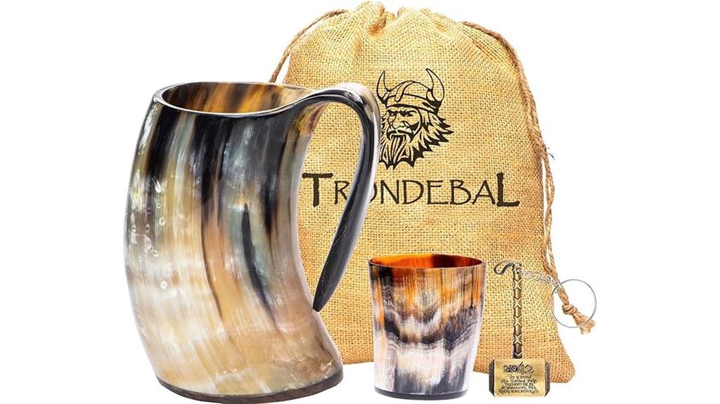 large viking horn mug