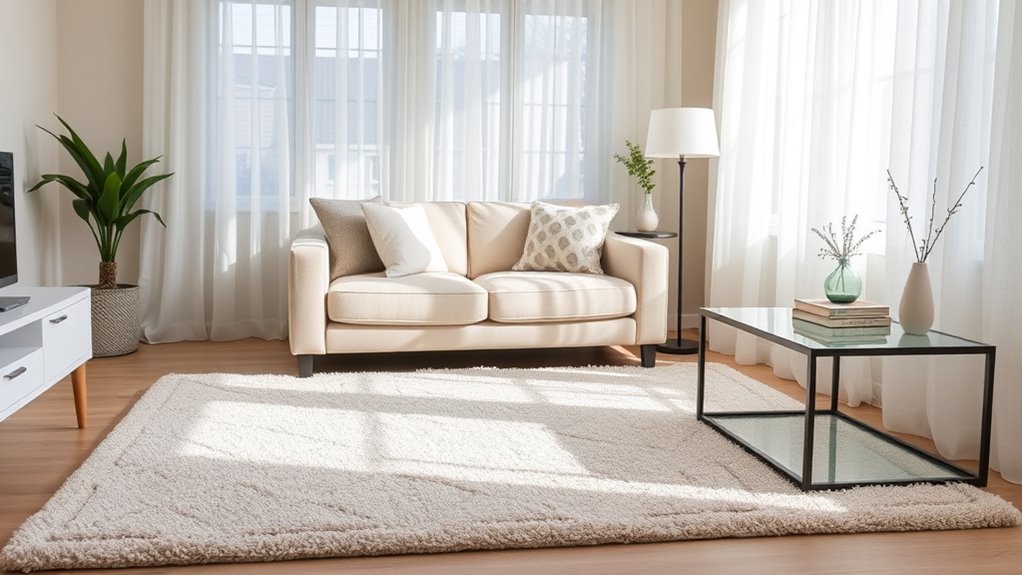 larger light colored rugs