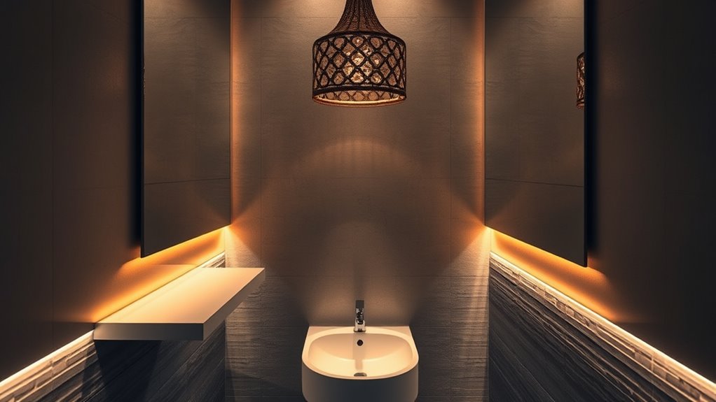 layered lighting creates ambiance