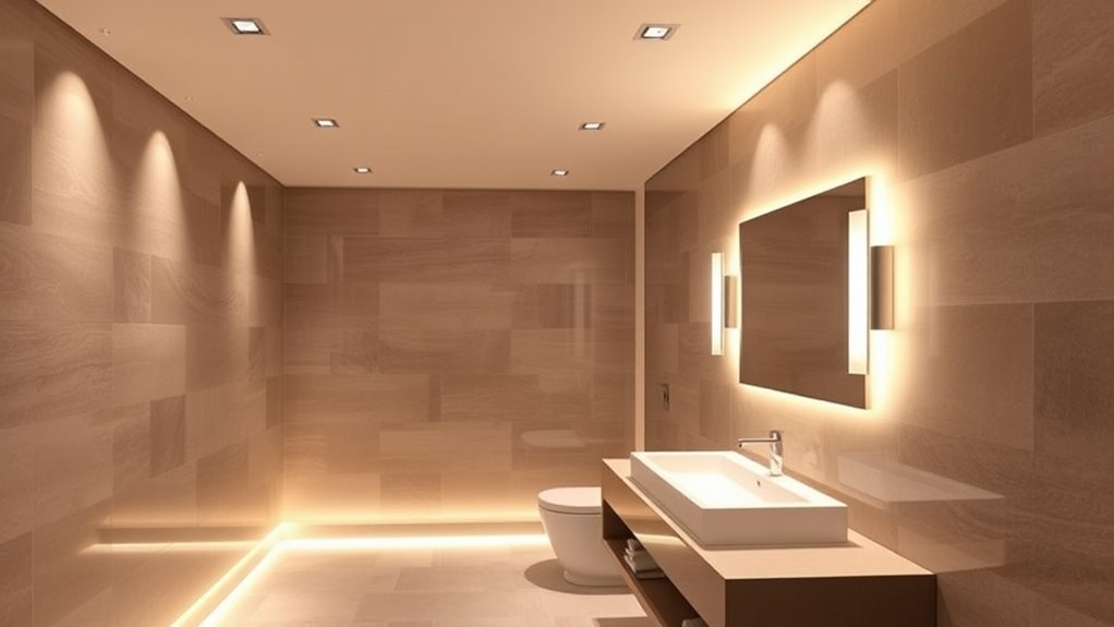 layered lighting enhances ambiance