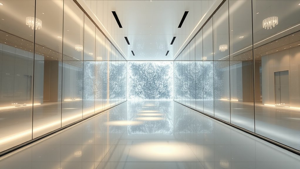 light enhancing transparent materials