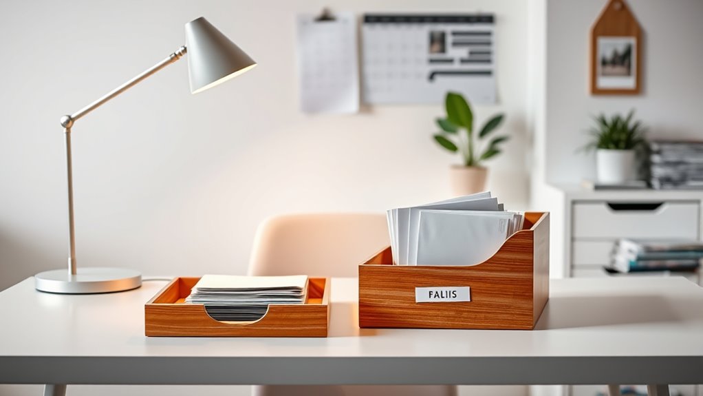 maintain organized paper routine