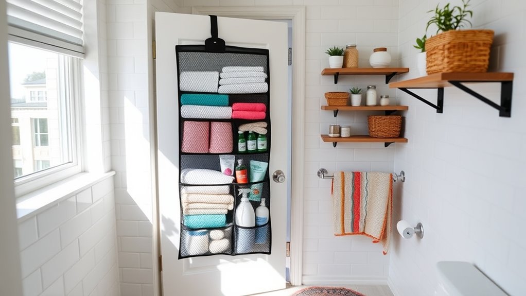 maximize bathroom storage space