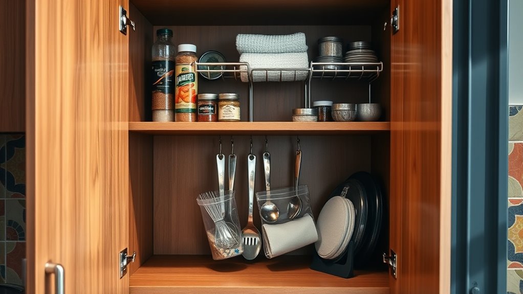 maximize cabinet door storage