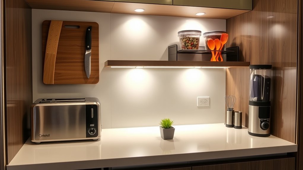 maximize kitchen counter efficiency