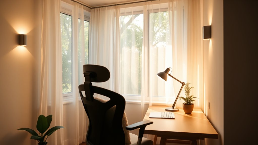 maximize natural and task lighting