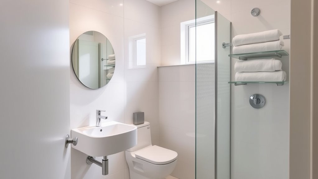 maximize small bathroom space