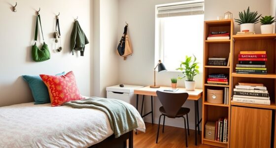 maximize small bedroom storage