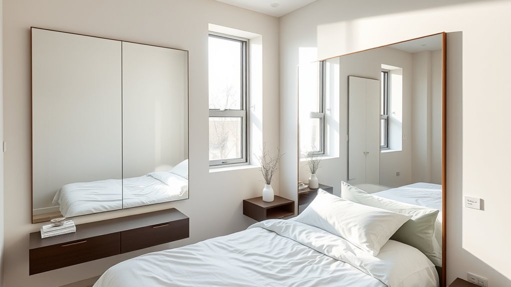 maximize space with mirrors
