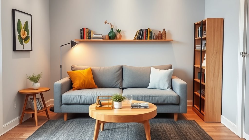 maximize space with multi functional furniture