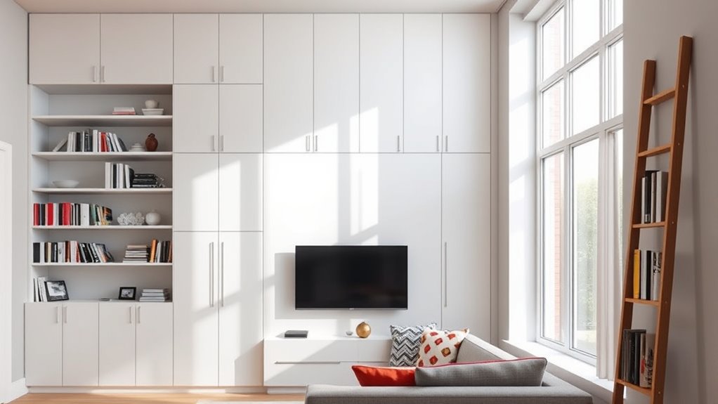 maximize space with vertical storage