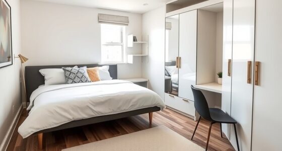 maximize tiny bedroom space